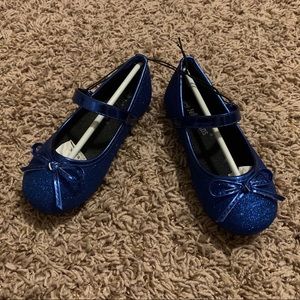 Blue Glitter Mary Janes Toddler 9